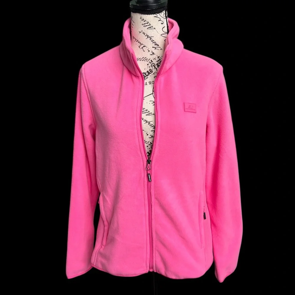 New Balance Women's Bright Pink Fleece Jacket